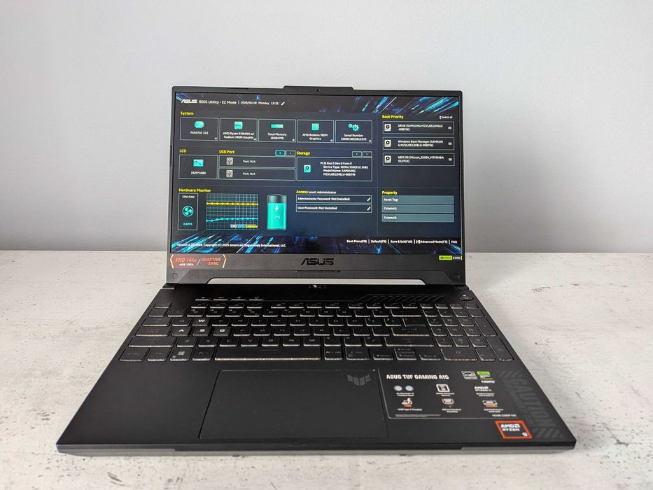 Laptop ASUS TUF Gaming A15 FA507UI | Gwarancja | Ryzen 9 | RTX 4070 | 16GB DDR5 | 1TB SSD
