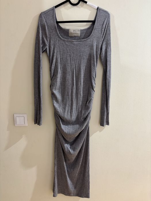 Sukienka Lemonada prazek kobieta wiosna drapowanie 38 szara