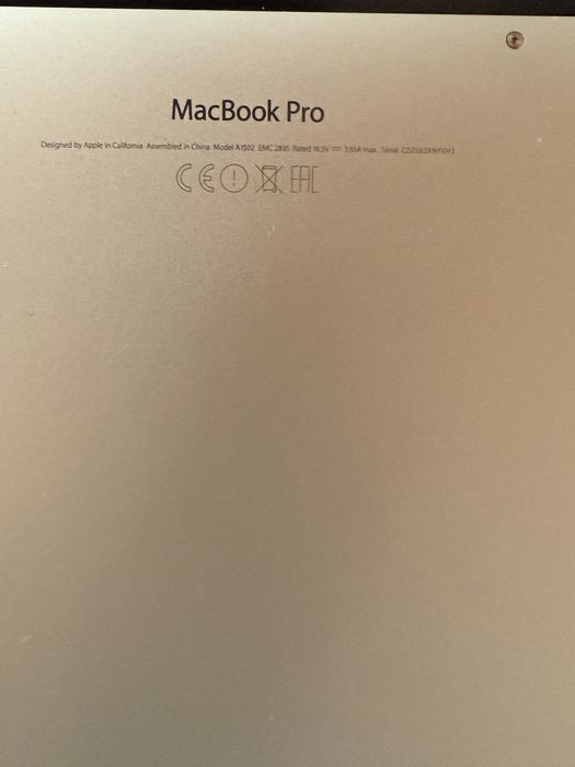 Macbook pro 13 retina 2015