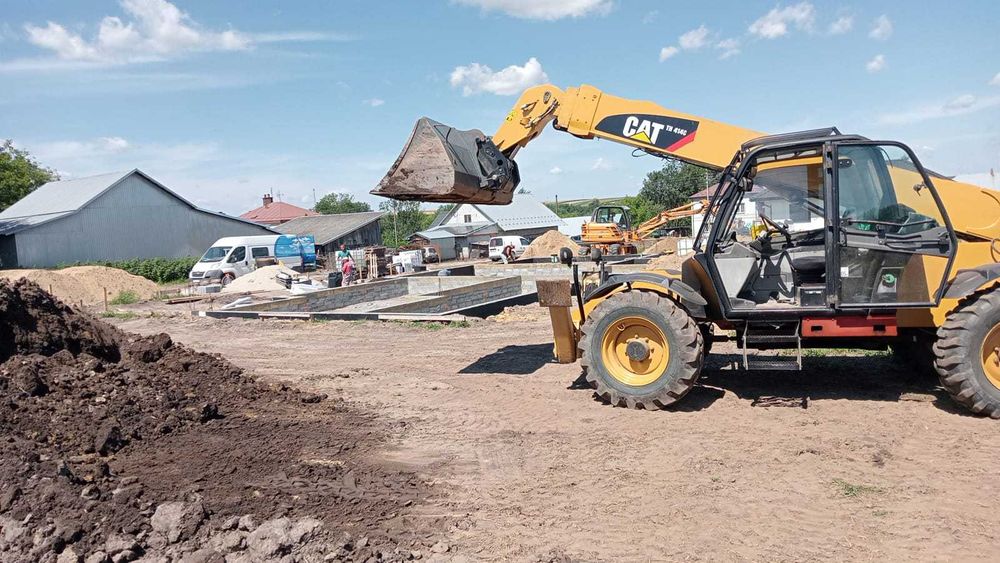 Usługi koparką obrotowa,koparko ladowarka,Roboty ziemne, transport