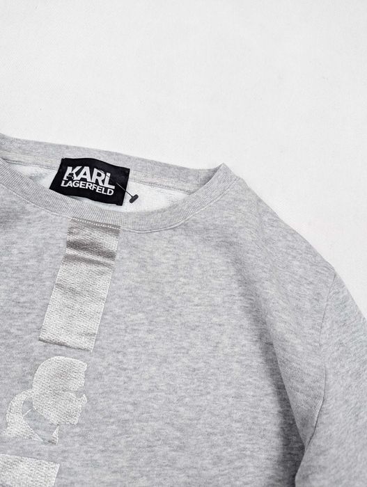 Karl Lagerfeld szara bluza M logo