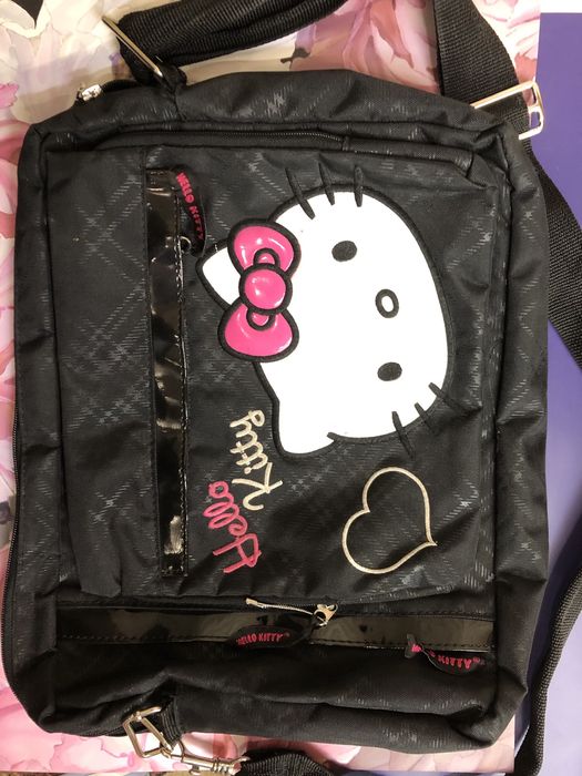 Сумка Hello Kitty черная через плечо