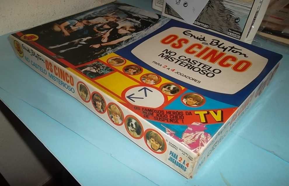 RARO jogo vintage OS CINCO (The Famous Five) - Enid Blyton. Edição SEL