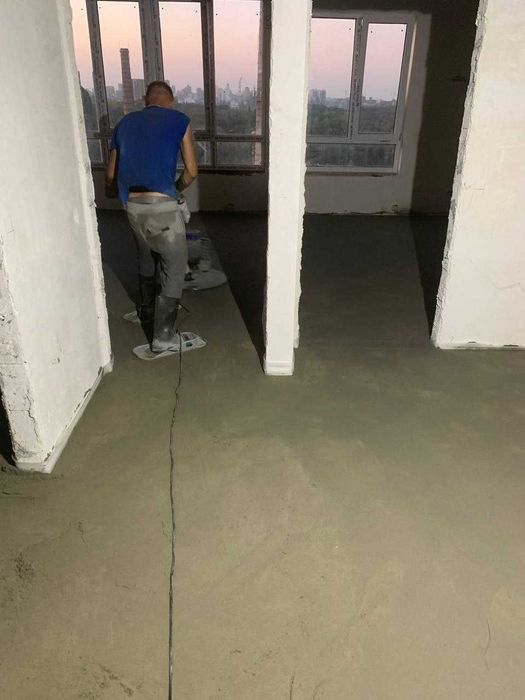 ЧЕСТНАЯ ЦЕНА Полусухая стяжка пола. Стяжка підлоги Ірпінь