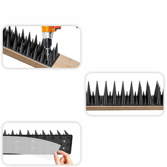 Kolce Na Ptaki Gołębie Plastik zestaw 30 szt 9 m