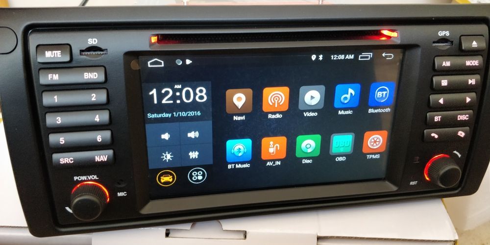 Магнитола, Аатомагнитола "7BMW e53, e39, e46,e38, X1,X3,GPS Android