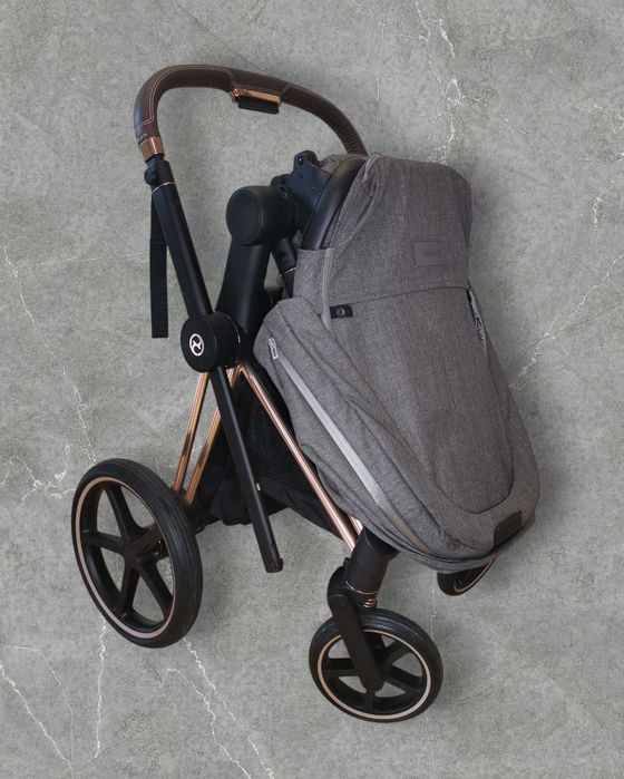 Cybex priam platinum rose gold + assento de passeio