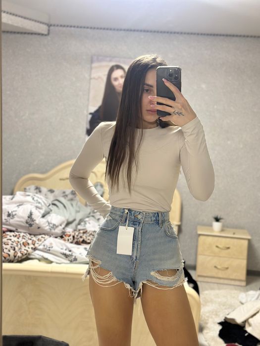 Шикарні джинсові шорти Zara 36 розмір