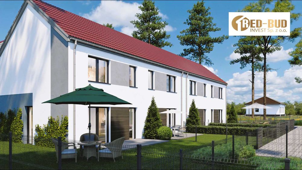 Nowe Szeregi Bezczynszowe 69 m2, Parking, Fotowoltaika, Ogródek