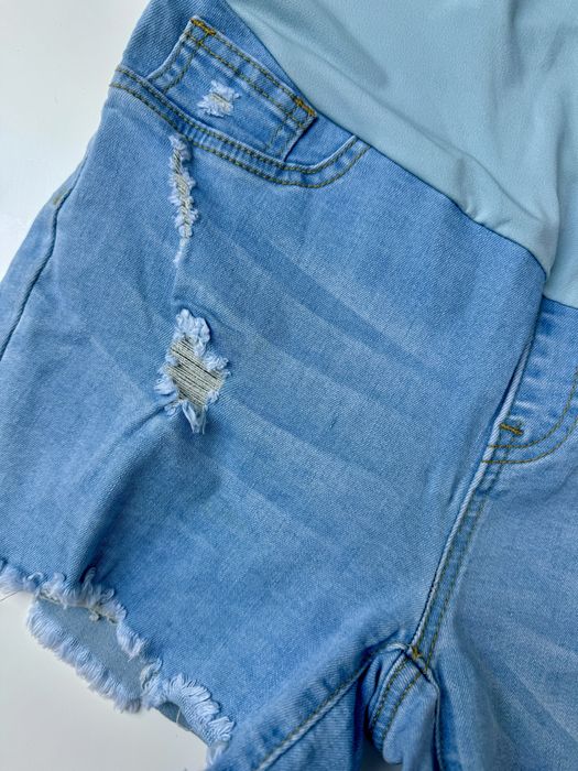 Spodenki ciążowe CUDO mięciutki jeans M