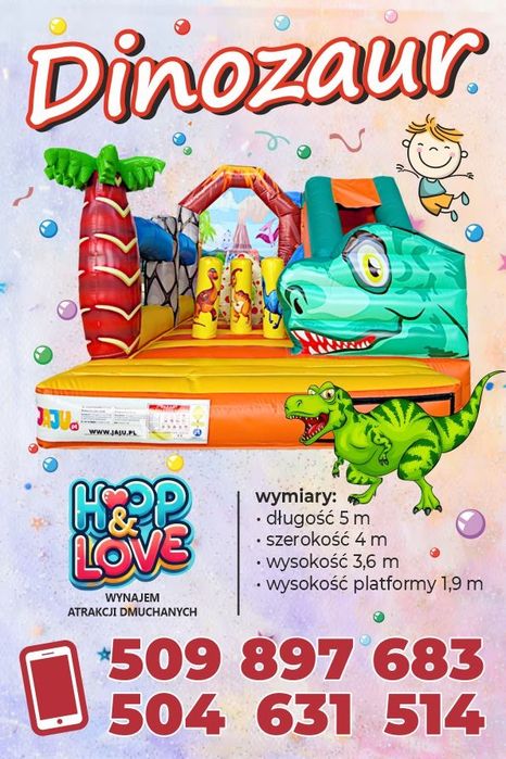 Wynajem dmuchańcy/Zjeżdżalnia/Plac/Dmuchańce