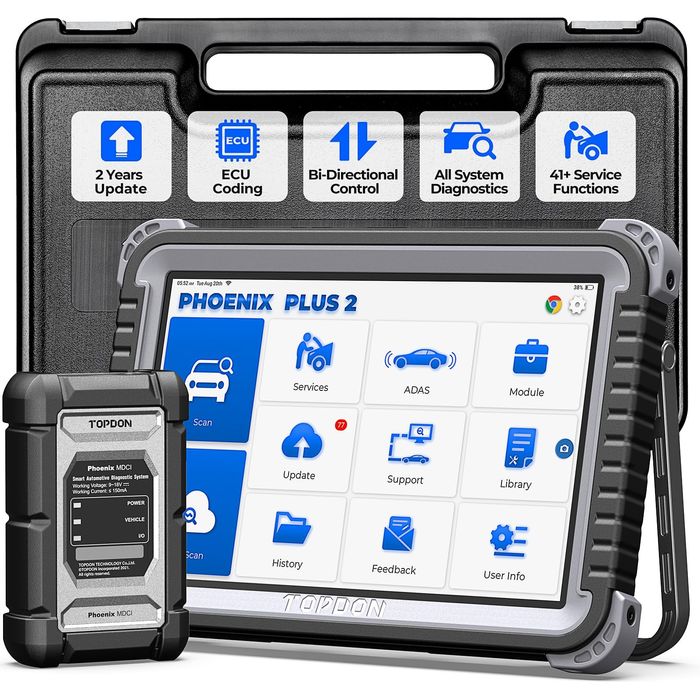 TOPDON PHOENIX PLUS 2 - Maquina de Diagnóstico Profissional