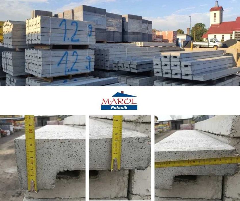 Nadproża betonowe Lki, dostępne od ręki, szybka dostawa