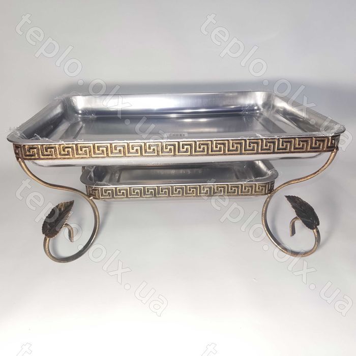 Садж ФАРАОН прямоугольный 45*35 см для подогрева шашлыка на подарок!