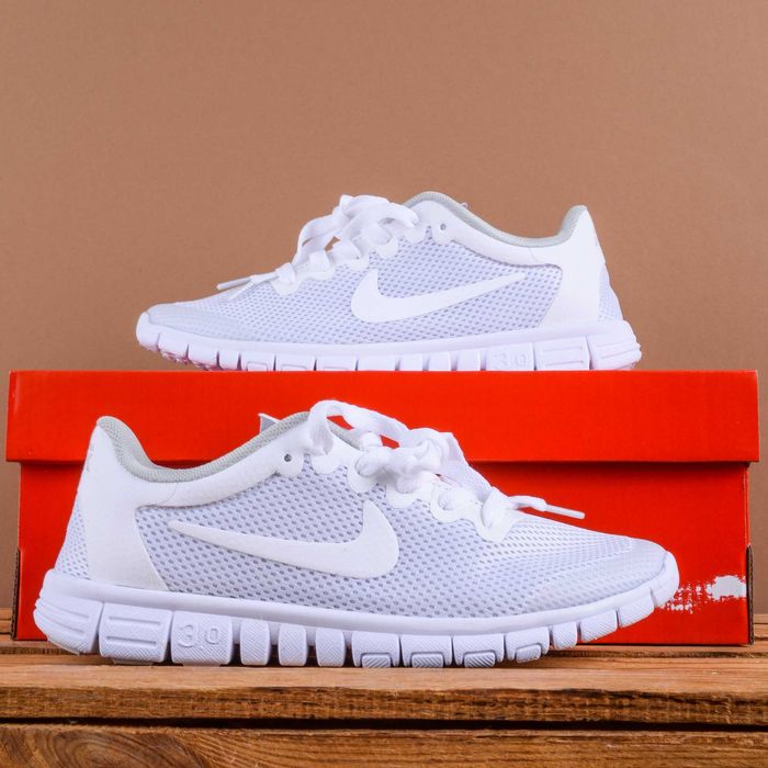 (1878) Акція! Легкі Кросівки Nike Free 3.0 білі (36-41) найк найки