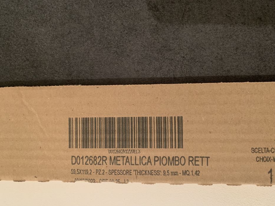 Opera Metallica Piombo Gres Czarny Metalizowany Matowy 60x120