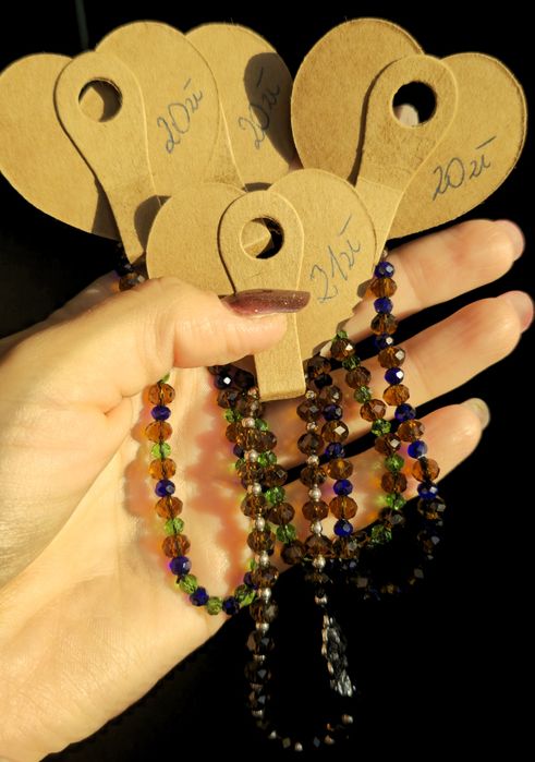 Bransoletka handmade prezent błyszczące