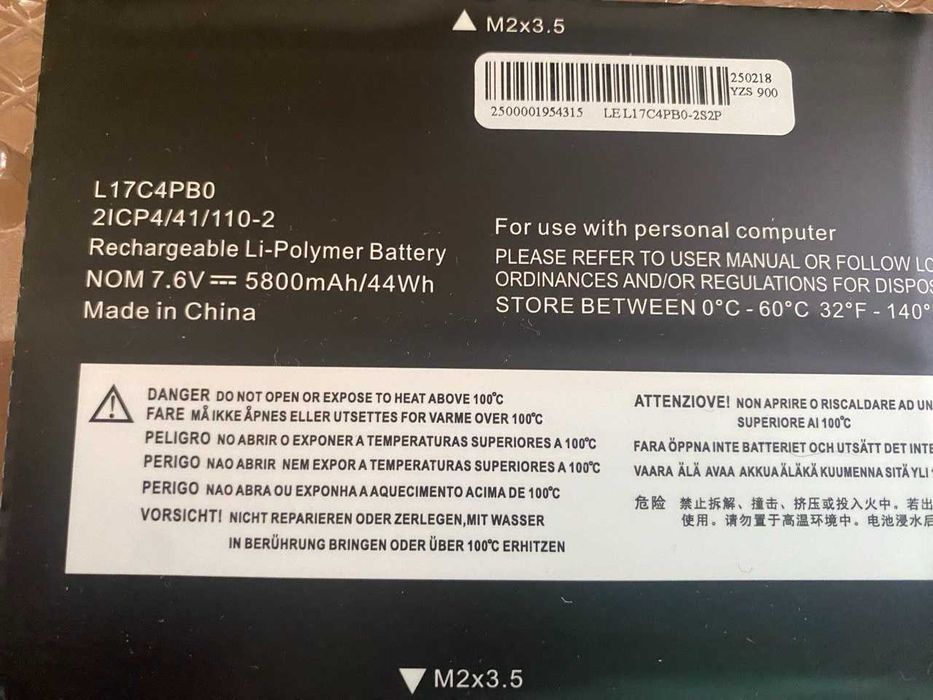 Акумулятор батарея Lenovo L17C4PB0 L17C4PH1 Lenovo IdeaPad 530s Lenovo Yoga 530 Lenovo Flex 6 Lenovo Xiaoxin Air: 14, 15 Нова. Оригінал