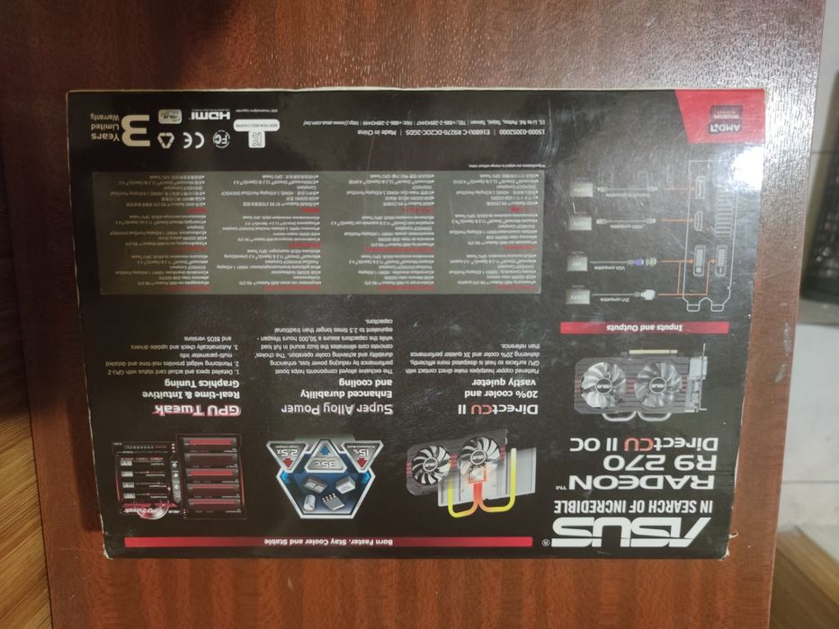 Відеокарта Asus radeon r9 270, не робоча!!