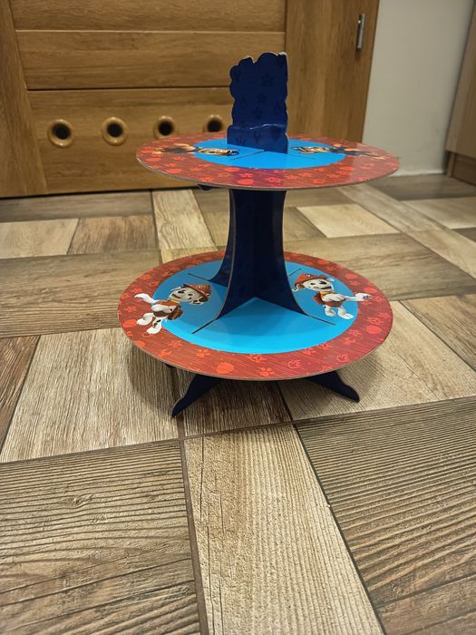 Nowa tekturowa patera stojak na ciasto Psi Patrol