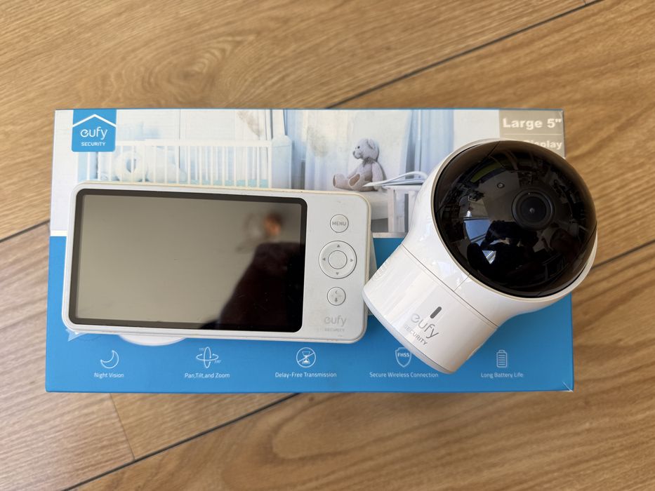 Monitor de bebé Eufy SpaceView – câmara + ecrã 5”