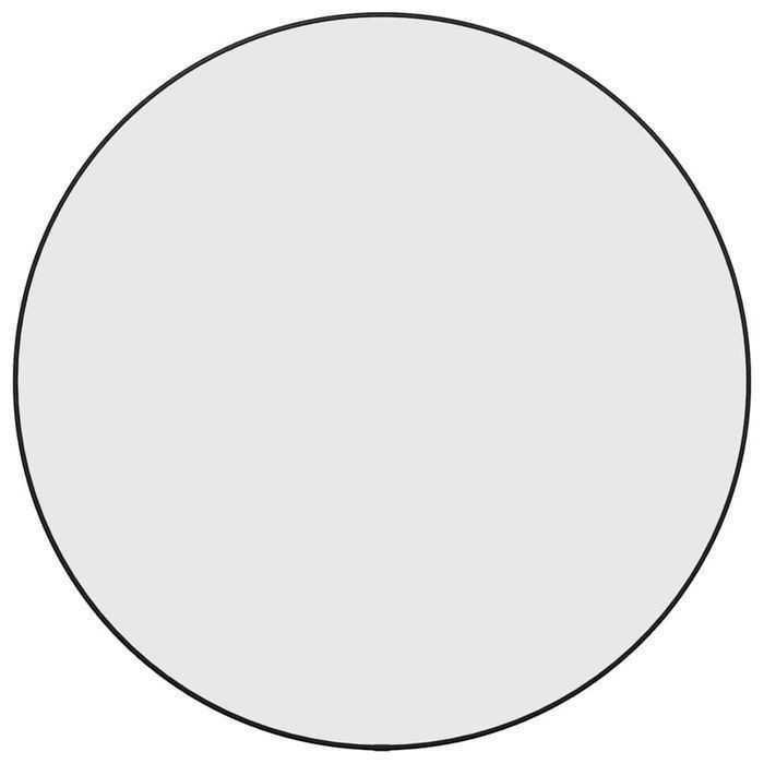 Lustro Ścienne, Czarne, Ø 60 Cm, Okrągłe