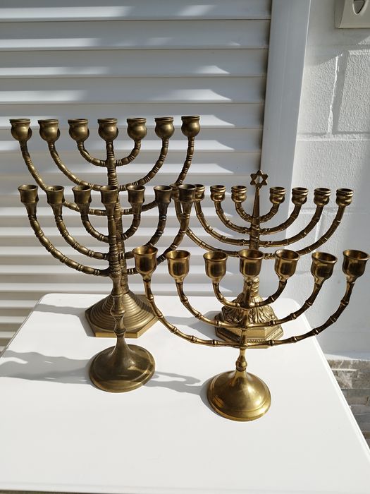 Подсвечник Менора бронза