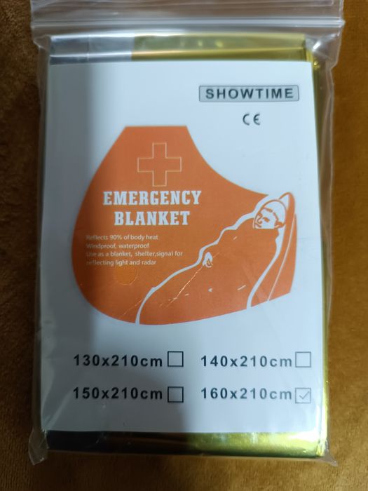 Спасательное термо одеяло (160×210см)