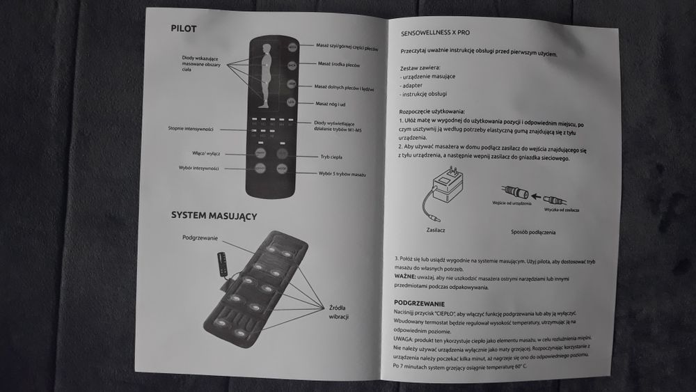 Mata masująca kręgosłup