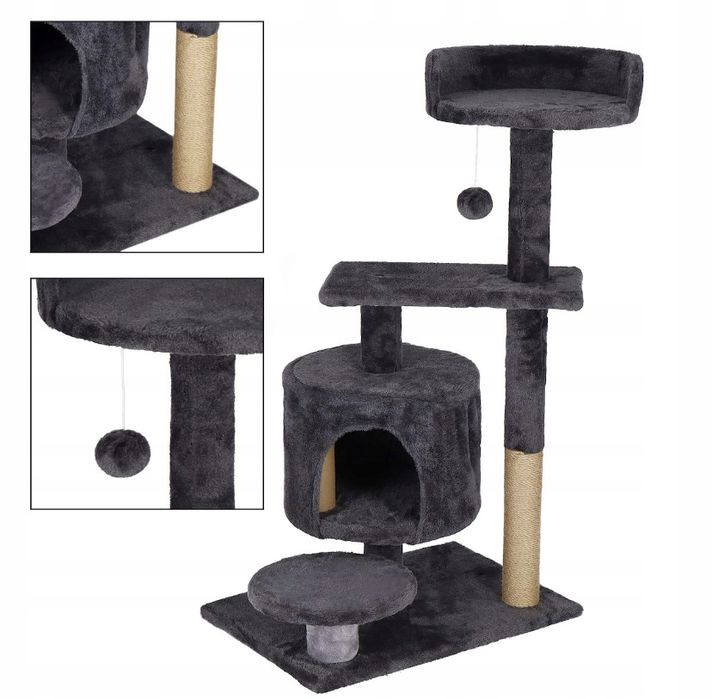 Drapak domek słupek dla kota