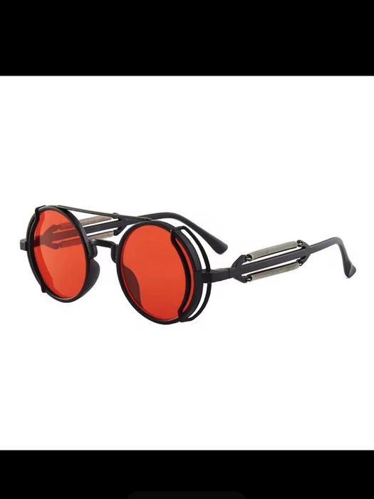 Nowe okulary Emo Gothic Steampunk Postapocaliptic Mad Max sprężyny