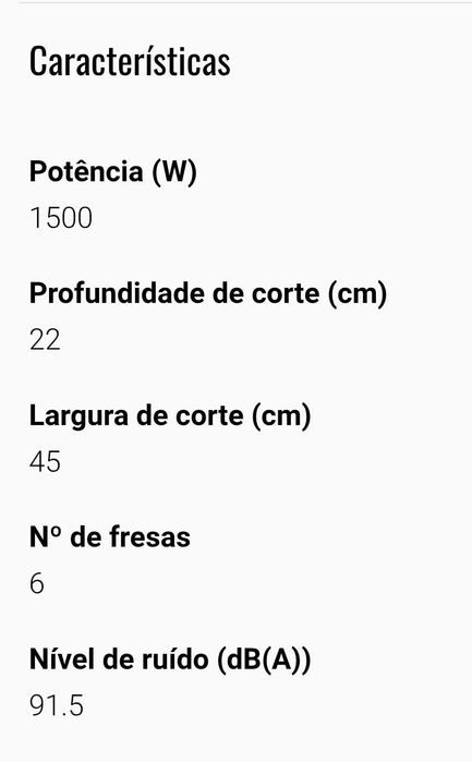 Venda máquinas de jardinagem