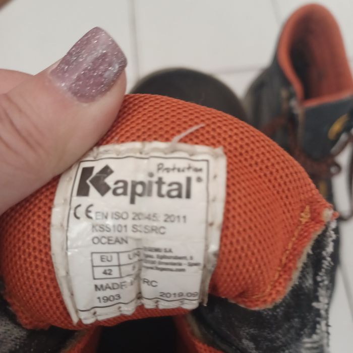 Botas biqueiro de aço 42 usadas