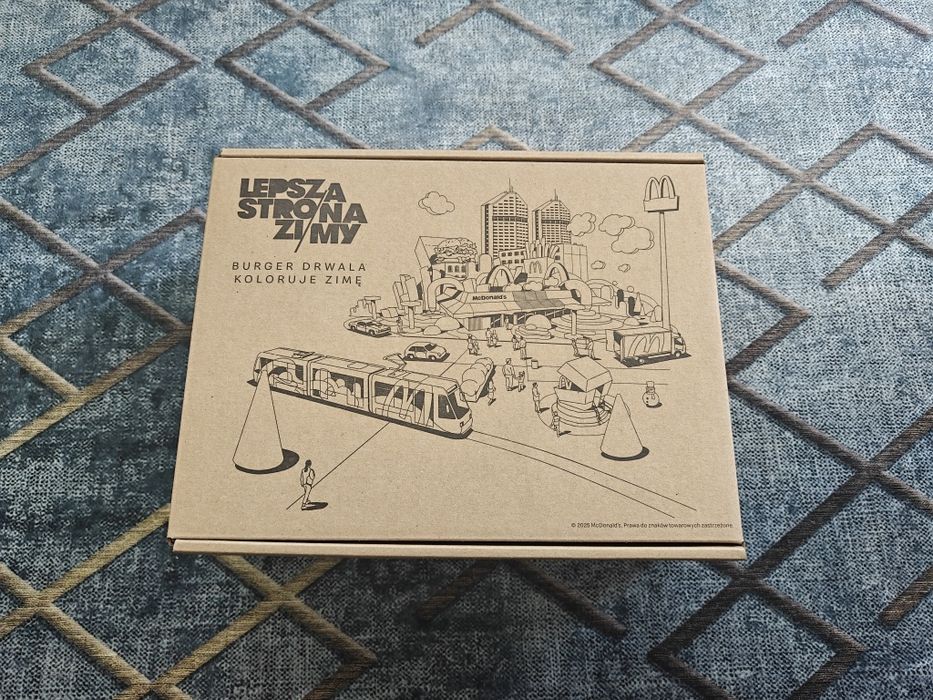 Szalik róż-zielony McDonald's merch limitowana
