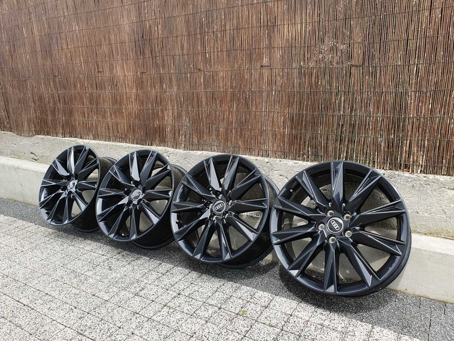 4x Oryginalne 19-stki Audi 5x112 66,5mm czarny połysk!