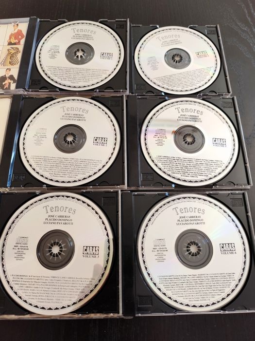 Lote de 6 CDs - Tenores (Pavarotti / Plácido / Carrreras)