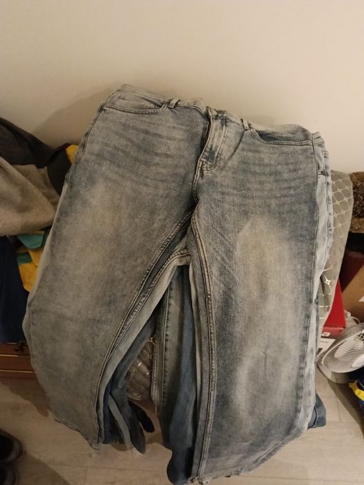 7 pares calça de ganga