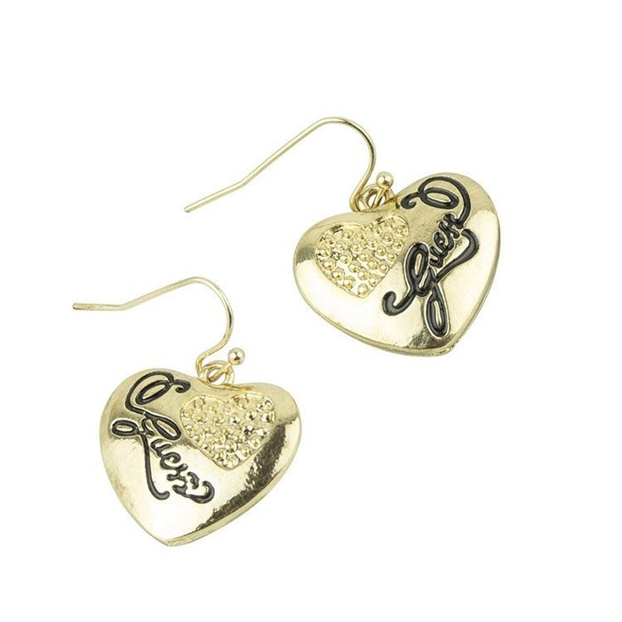 Brincos GUESS Coração Dourados ou Prateados (NOVOS) Portes Grátis