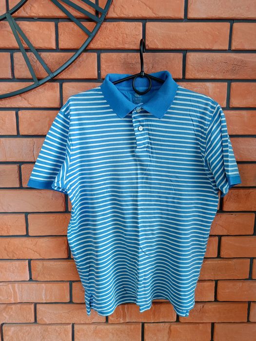 Niebieska koszulka polo w paski, rozm.XL, Faded Glory