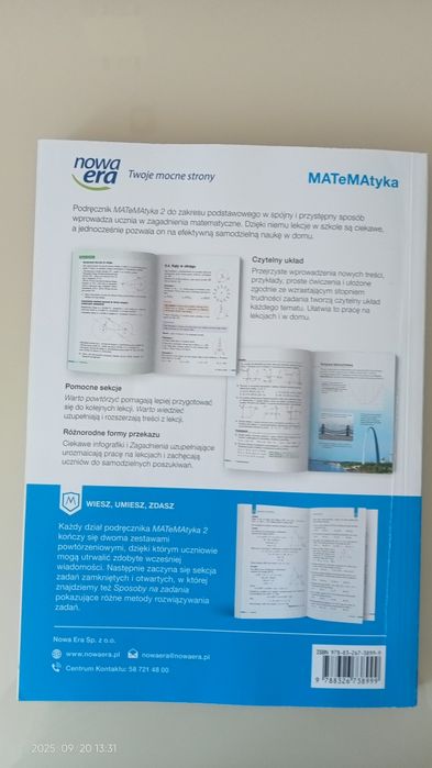 Matematyka. Podręcznik. Klasa 2. Zakres podstawowy. Liceum i technikum