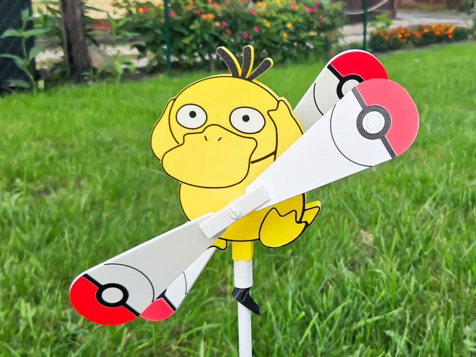 Catavento "Psyduck Garden" Pinwheel Pokémon