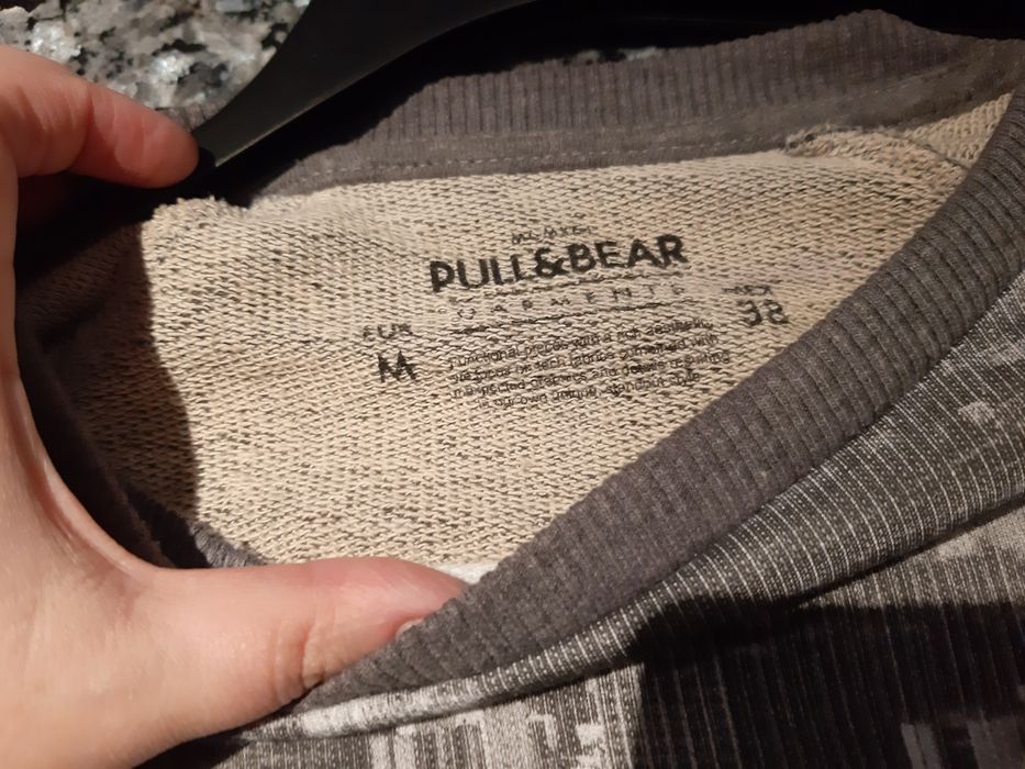 Bluza sport pull Bear M kolekcja success szara szkoła młodzież