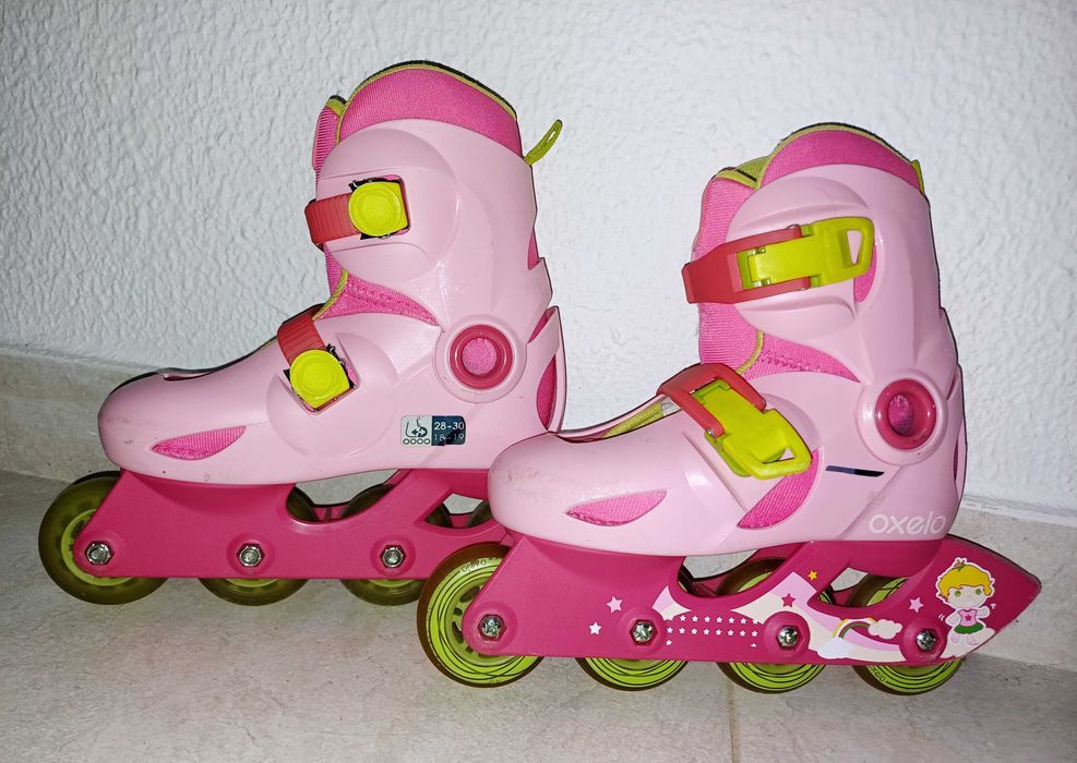 Kit patins em linha com proteções