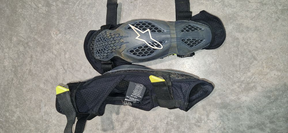 Kit proteção joelheira cotoveleira alpinestar