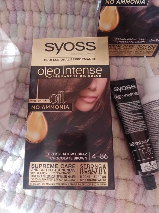 Syoss/Farba do włosów, czekoladowy brąz, Chocolate Brown, NOWA