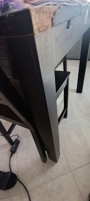 mesa extensível  Ikea com 4 cadeiras