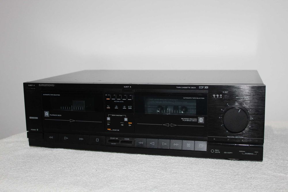 GRUNDIG CCF 301 Magnetofond deck 2 kasetowy stereo hi-fi Wysyłka