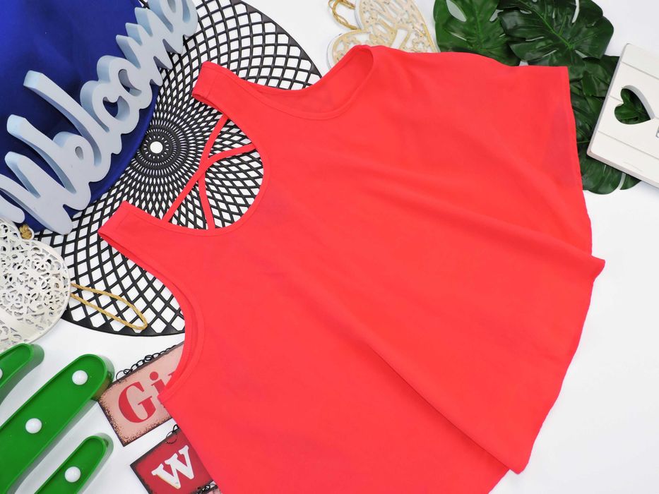 Primark - letni malinowy top r 158