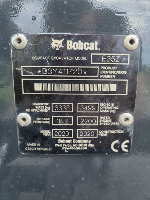 Minikoparka gąsienicowa Bobcat E35Z