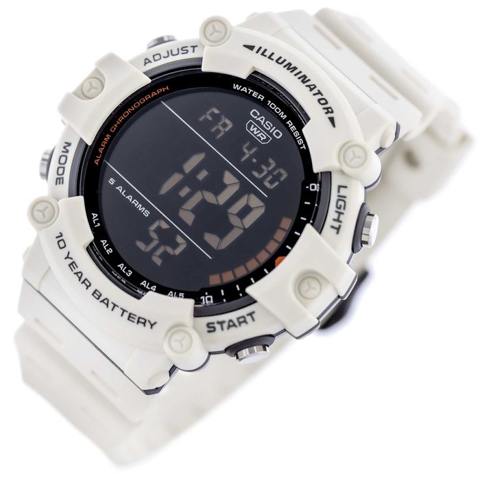 Zegarek Casio AE-1500WH-8B2 – Męski, Biały, Cyfrowy, Sportowy